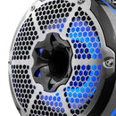 DS18 Marine And Psports Towers With 10in 1in Driver 300 Watts RMS RGB LED Lights Black Carbon Fiber