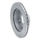 R1 89-01 Chevrolet Metro Front Right Drilled & Slotted Silver Brake Rotor