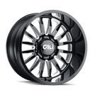 Cali Off-Road 9110 Summit 20x10 / 8x165.1 BP / -25mm Offset / 125.2mm Hub Gloss Black Milled Wheel