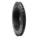 R1 04-09 Cadillac SRX Rear Right Drilled & Slotted Black Brake Rotor