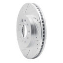 R1 04-07 Ford Freestar Front Left Drilled & Slotted Silver Brake Rotor