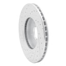 R1 02-04 Ford Focus Front Right Drilled & Slotted Silver Brake Rotor