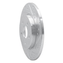 R1 01-08 Ford Mondeo (Mexico) Rear Right Drilled & Slotted Silver Brake Rotor