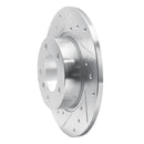 R1 95-98 BMW 318TI Front Left Drilled & Slotted Silver Brake Rotor