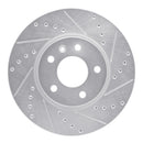 R1 16-25 Buick LaCrosse Front & Rear Drilled & Slotted Silver Brake Rotor Set