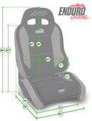 PRP EnduroCrawl Reclining Suspension Seat (Driver Side) - Black Tweed