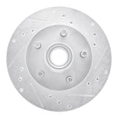 R1 95-97 Ford Ranger (USA/Canada) Front Right Drilled & Slotted Silver Brake Rotor