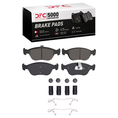 DFC 93-00 Volvo 850/V70 Front 5000 Advanced Low Metallic Brake Pads and Hardware Kit