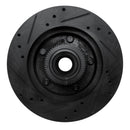 R1 94-99 Dodge Ramcharger (Mexico) Front Right Drilled & Slotted Black Brake Rotor