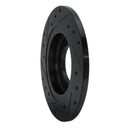 R1 82-86 Nissan Pulsar NX Front Right Drilled & Slotted Black Brake Rotor