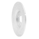 R1 01-05 Mazda Miata Rear Left Drilled & Slotted Silver Brake Rotor