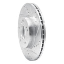 R1 03-17 Acura ILX Front Drilled & Slotted Silver Brake Rotor Set