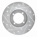 R1 70-73 Nissan 240Z Front Drilled & Slotted Silver Brake Rotor Set