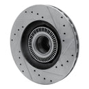 R1 95-11 Ford Ranger Front Drilled & Slotted Silver Brake Rotor Set