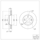 DFC GeoSPEC Coated Rotors - Plain