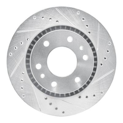 R1 06-09 Buick Rainier Front Right Drilled & Slotted Silver Brake Rotor