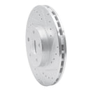 R1 87-91 Lexus ES250 Front Right Drilled & Slotted Silver Brake Rotor