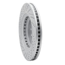 R1 07-23 Lexus Ls500 Right Front Drilled & Slotted Geo-Carbon Rotor