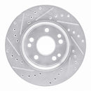 R1 90-92 Mercedes-Benz 300E Front Right Drilled & Slotted Silver Brake Rotor