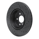R1 13-20 BMW 440i xDrive Front & Rear Drilled & Slotted Black Brake Rotor Set