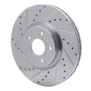 R1 04-19 Ford Escape Front Drilled & Slotted Silver Brake Rotor Set