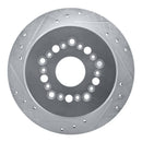 R1 92-98 Lexus SC300 Rear Drilled & Slotted Silver Brake Rotor Set