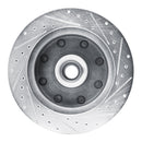 R1 73-77 Dodge B300 Van (71-74) / B300 (75-80) Front Left Drilled & Slotted Silver Brake Rotor