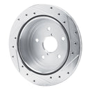 R1 22-24 Subaru WRX Front & Rear Drilled & Slotted Silver Brake Rotor Set