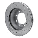 R1 05-12 Ford F-250 4WD (Super Duty) Front Left Drilled & Slotted Silver Brake Rotor
