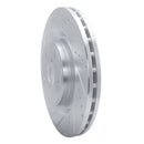 R1 18-25 Subaru WRX STI Front Left Drilled & Slotted Silver Brake Rotor
