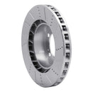 R1 86-91 Porsche 944 Except Turbo Right Front Drilled & Slotted Silver Brake Rotor