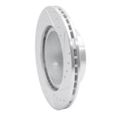 R1 89-92 Toyota Cressida Front Left Drilled & Slotted Silver Brake Rotor