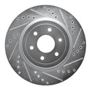 R1 08-11 Nissan Pathfinder Front Drilled & Slotted Silver Brake Rotor Set