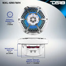 DS18 97-06 Jeep TJ Soundbar w/1 TJ-SBAR/BK/2 NXL-6M/WH/1 LC-RGB/1 AMPKIT4/1 NXL-X600.4D/2 PRO-TW3L
