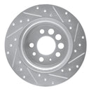 R1 76-93 Volvo 265 Front & Rear Drilled & Slotted Silver Brake Rotor Set