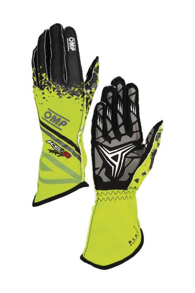 OMP KS-2 ART my2025 KART GLOVES WHITE / BLACK / RED SZ XS