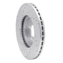 R1 93-07 Ford Taurus SHO Front Right Drilled & Slotted Silver Brake Rotor