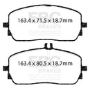 EBC 2020+ Mercedes-Benz GLB250 2.0T Ultimax Front Brake Pads