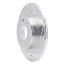 R1 12-19 Fiat 500 Front & Rear Drilled & Slotted Silver Brake Rotor Set