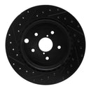 R1 13-20 Subaru WRX Front & Rear Drill/Slot Black Rotors w/Optimum Pads
