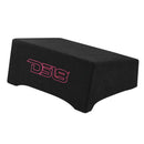 DS18 Single 10in Shallow Subwoofer and Enclosure 600 Watts RMS Downfiring Sealed Black Carpet