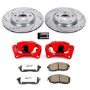 Power Stop 11-12 Nissan Sentra Front & Rear Z26 Street Warrior Brake Kit w/Calipers