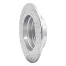 R1 89-95 BMW 525I (USA/Canada) Rear Right Drilled & Slotted Silver Brake Rotor