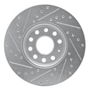 R1 19-25 Volkswagen Jetta Front & Rear Drilled & Slotted Silver Brake Rotor Set