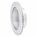 R1 08-14 Mitsubishi Montero Limited (Mexico) Rear Right Drilled & Slotted Silver Brake Rotor