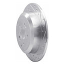 R1 07-12 Hyundai Veracruz Rear Right Drilled & Slotted Silver Brake Rotor