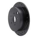 R1 09-12 Subaru Impreza Front & Rear Drill/Slot Black Rotors w/Optimum Pads