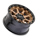 Mayhem 8306 Ridgeline 17x8.5 / 6x139.7 BP / -6mm Offset / 106.1mm Hub Satin Bronze/Black Lip Wheel