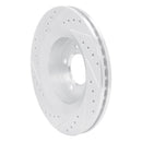 R1 99-04 Chrysler 300M Front Right Drilled & Slotted Silver Brake Rotor