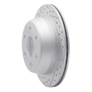 R1 99-07 Chevrolet Silverado 1500 Rear Right Drilled & Slotted Geo-Carbon Rotor